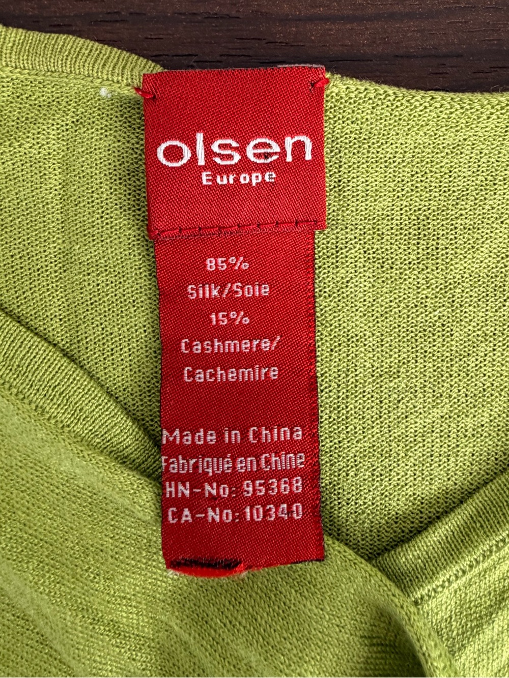 💛2 for 20- Eileen Fisher Lime Green Open-Front Draped Cardigan - Picture 4 of 5